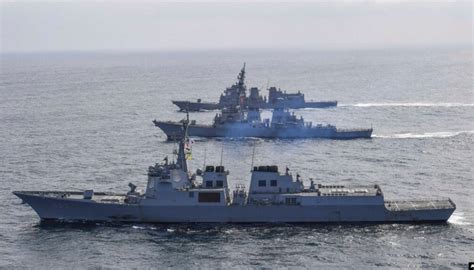 Latihan Bersama Trilateral Jepang As Korsel Di Laut China Timur Dip