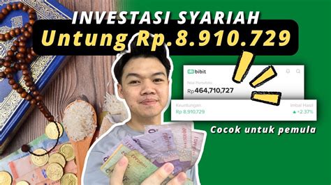 Cara Investasi Syariah Modal 10 Ribu Di Aplikasi Bibit Youtube