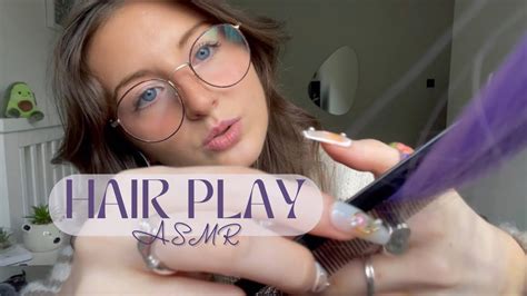 Asmr Hair Play Personal Attention💆🏻‍♀️ Hair Brushing Hair Cutting