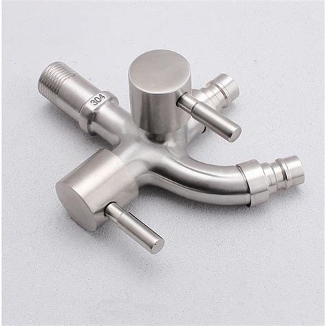 304 Stainless Steel Double Tap Multifunctional Stainless Steel Tap Two Way Tap Shopee Malaysia