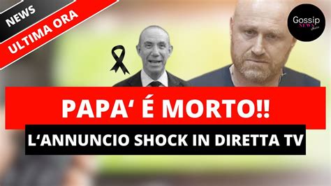 Rudy Zerbi Panico E Lacrime In Diretta Tv Morto Il Padre Il