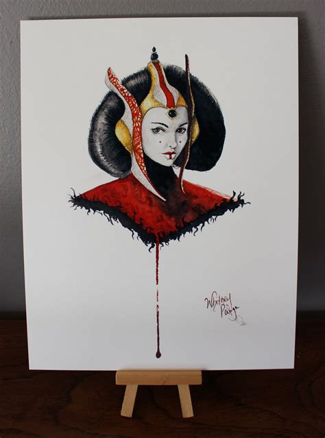 Iconic Queen Amidala Pop Surrealism Fine Art Print Padme Etsy