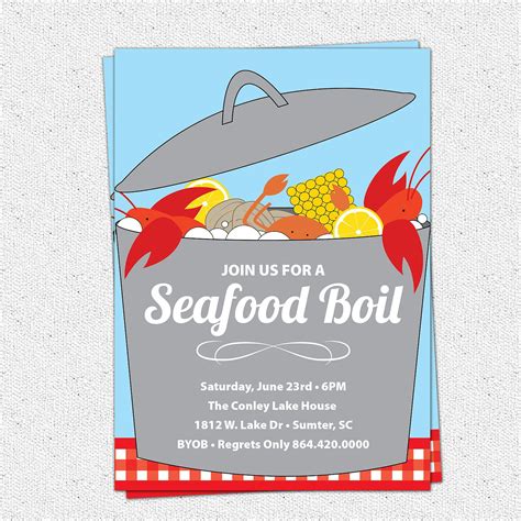 Shrimp Boil Invitation