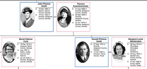 Descendant Chart Examples | Family tree chart, Genealogy software ...