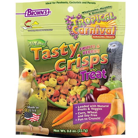 Tropical Carnival Natural Tasty Crisps For Pet Birds F M Brown S