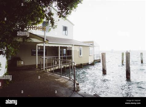 Fog Over The Water By The Lake Old Harbourside Restaurant In Tauranga
