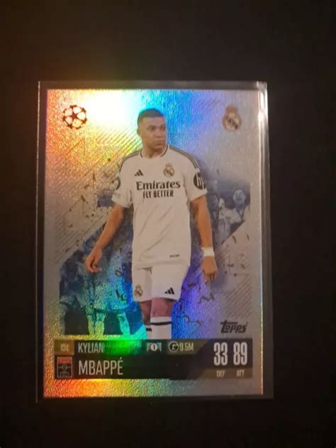 Topps Match Attax Ucl Kylian Mbappe Foil Real Madrid Eur