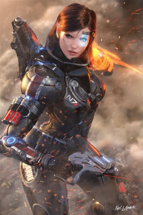 These Amazing Renders Of A Custom Femshep Rmasseffect