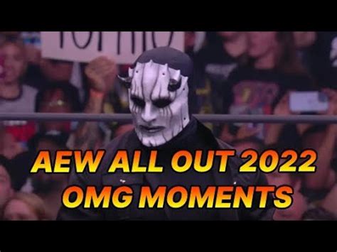 Aew All Out Top Omg Moments Youtube