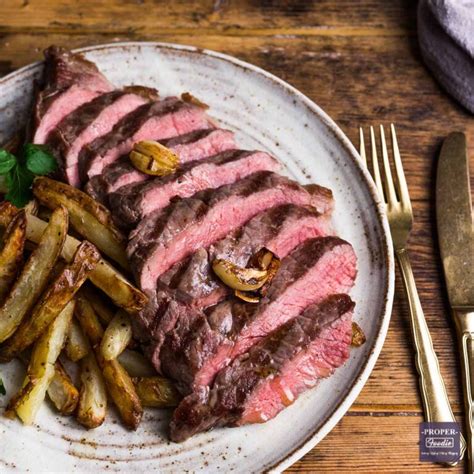 Steak and Chips with Garlic Butter - ProperFoodie