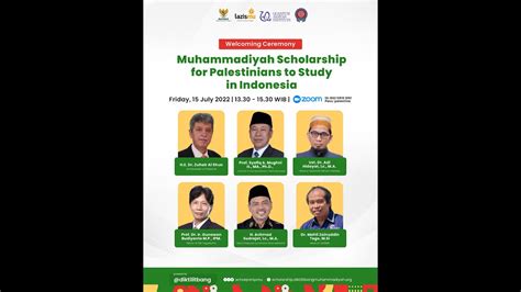 Welcoming Ceremony Muhammadiyah Scholarship For Palestinians To Study