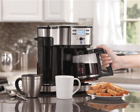 Hamilton Beach Single Serve Coffee Brewer And Full Pot Coffee Maker 2 Way 49980certified