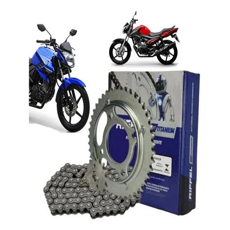 Kit Relacao Tração Transmissão Yamaha Fazer 150 2014 2015 2016 2017