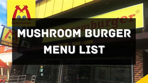 Mushroom Burger Menu Prices Philippines 2024 [Updated] — All About ...