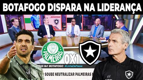 Botafogo Vence O Palmeiras E Dispara Na Lideran A Do Brasileir O Youtube