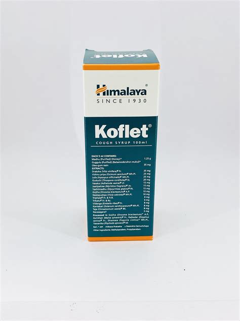 Himalaya Koflet Cough Syrup Ayuttam Herbs