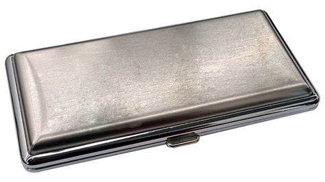 Brushed Steel Cigarette Case For Regular Sized 100s And 120s Bewild