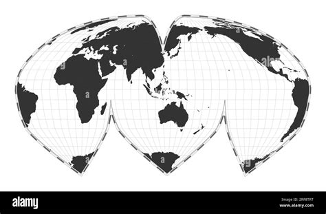 Vector World Map Alan K Philbrick S Interrupted Sinu Mollweide