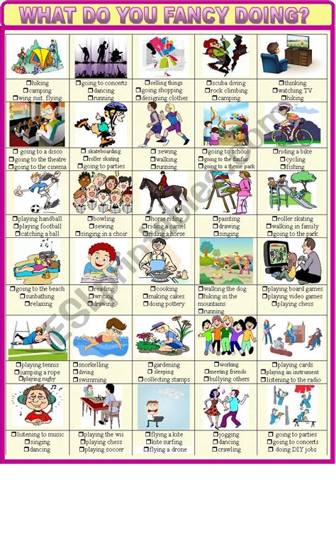 Hobbies And Pastimes New Multiple Choice Esl Worksheet By Spied D Aignel