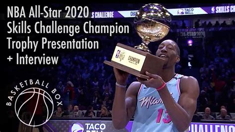 Nba All Star Bam Adebayo Skills Challenge Trophy Presentation