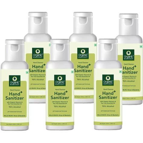 Buy Organic Harvest Hand Sanitizer With Tea Tree Essential Oil Online