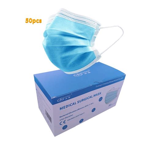 Medical Supply Disposable 3 Ply Mask 25GSM Melt Blown Medical Surgical