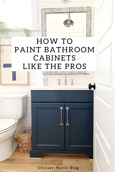 Painting Bathroom Cabinets A Beginner S Guide Chrissy Marie Blog