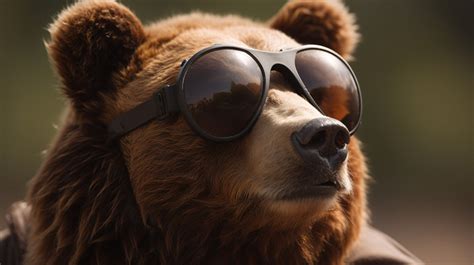 Brown Bear Wearing Sunglasses Backgrounds  Free Download Pikbest