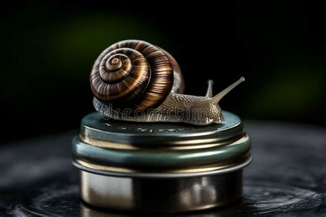 Snail-Inspired Natural Beauty: Skincare Balm Stock Illustration ...