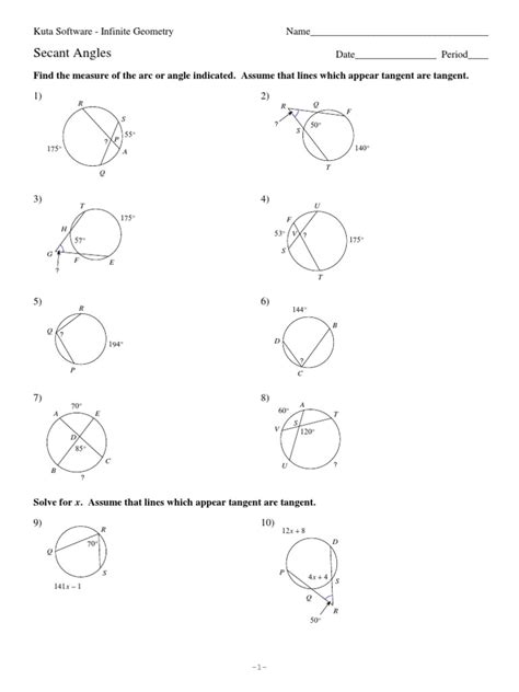 11 Secant Angles | PDF | Tangent | Trigonometric Functions