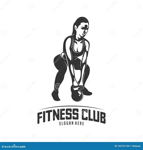 Fitness Vector Logo Design Templatedesign For Gym And Fitness Vector Fitness Club Logo With