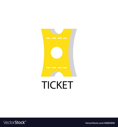 Ticket logo Royalty Free Vector Image - VectorStock