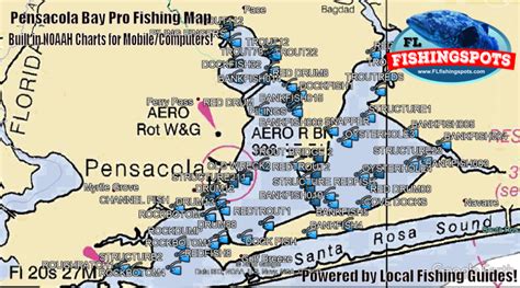 Pensacola Bay Fishing Spots For Gps Inshore Fishing Spots In