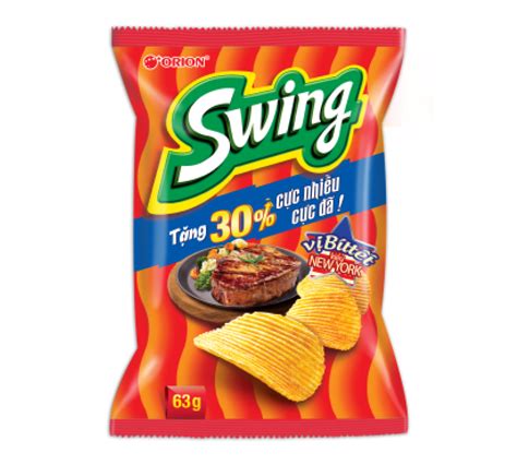 Bánh Snack Khoai Tây Swing Vị Bíttết Kiểu New York Công Ty Tnhh Thực