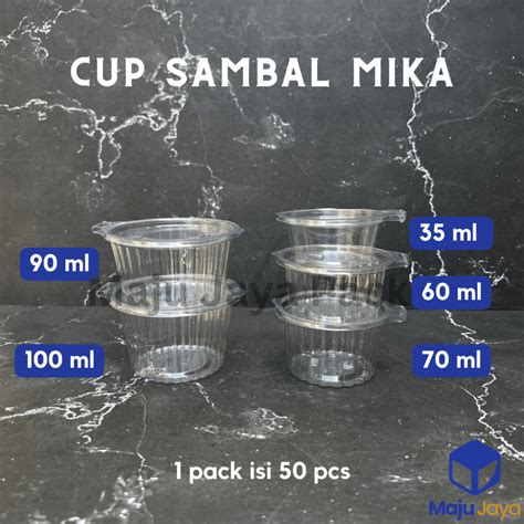 Jual Cup Mika Tutup Sambung Cup Jelly Cup Sambal Cup Saos Cup