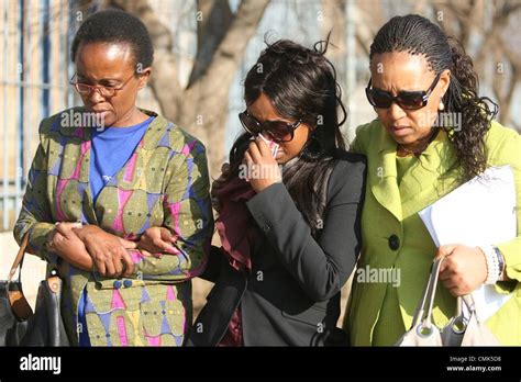 Johannesburg South Africa Zenani Mandela R Comforts Her Daughter