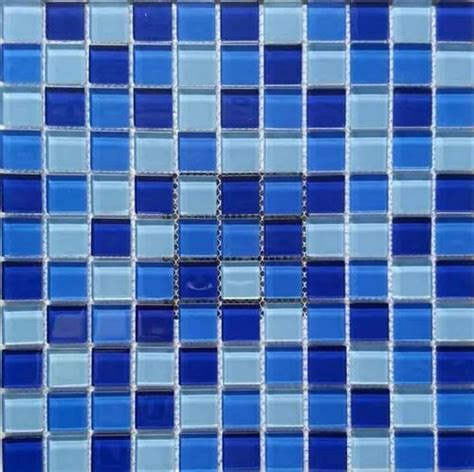 Blue Flooring Supply Of Crystal Mosaic Tiles For Swimming Pool Tiling