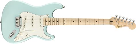 Squier Deluxe Stratocaster Maple Fingerboard Daphne Blue Squier