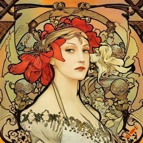 Botanical Villainess Art Inspired By Alphonse Mucha And James Gurney On