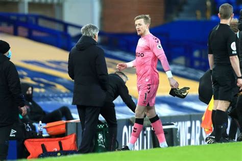 Carlo Ancelotti Gives Time Frame For Jordan Pickfords Everton Injury