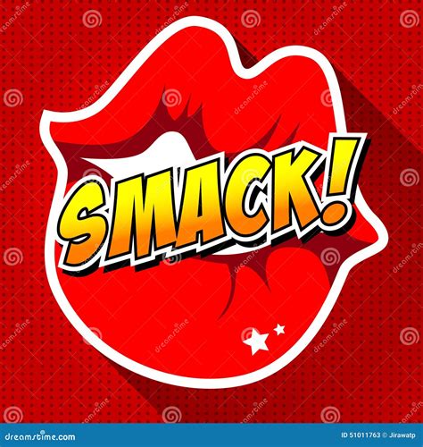 Smack Comic Speech 3d Text Style Effect High Resolution Cartoon Vector