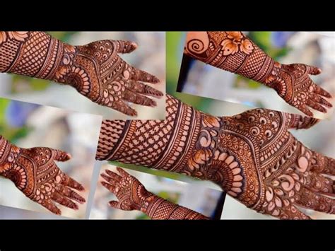 Arabic Bridal Mehndi Designs For Full Hands