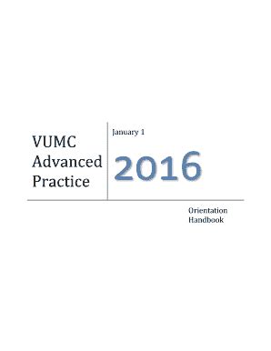 Fillable Online Mc Vanderbilt VUMC Advanced Practice Vanderbilt