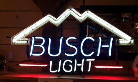 busch light neon beer signs