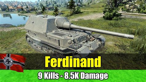 World Of Tanks Ferdinand Gameplay 9 Kills 85k Damage Youtube