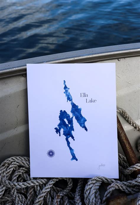 ella lake watercolour art print heirloom