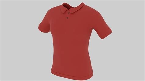 3d Model T Shirt Polo Vr Ar Low Poly Cgtrader