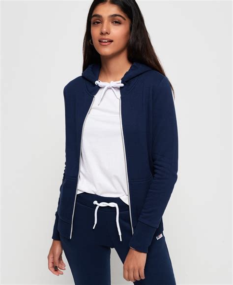 Superdry La Athletic Hoodie Met Rits Hoodies Voor Dames