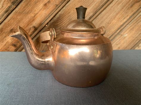 Norwegian Retro Kettle Vintage Triangle Coppertone Tea Kettle Etsy