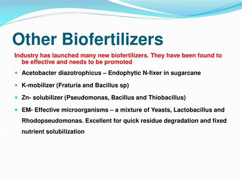 Ppt Biofertilizers An Input Less Exploited Powerpoint Presentation